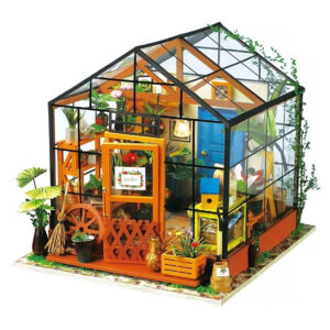 Robotime DIY Miniature Dollhouse Kit With Furniture | Wooden Model House Toy Gift