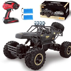 XL Large Remote Control RC Cars Big Wheel Car Monster Truck | Off-Road Remote Control Car with 2 Batteries & LED