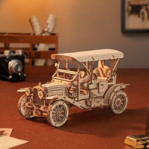 ROKR Vintage Car 3D Wooden Puzzle Kit MC801 | DIY Mechanical Model 220pcs Toys Gifts For Teens