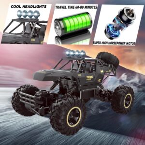 Remote Control Monster Truck 20km/h | 4WD RC Car with 2 Batteries & Off-Road Tires