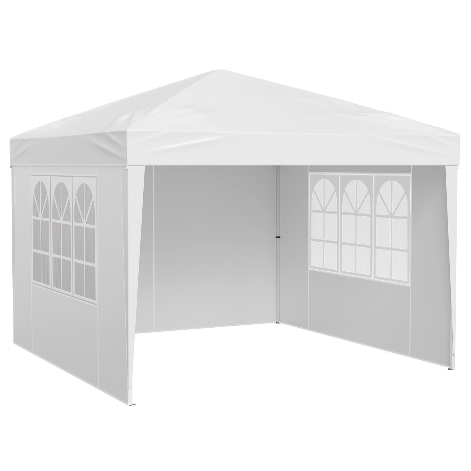 Pop Up Canopy, VEVOR 10x10 ft Pop-Up Canopy Tent with UPF 50+ Protection and Adjustable Height