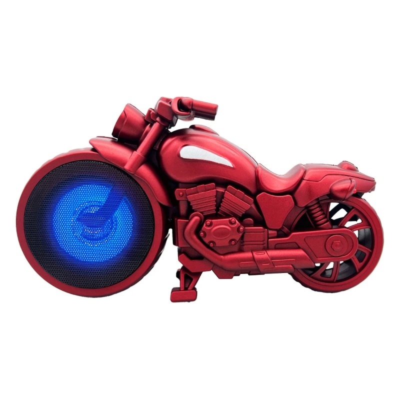 Motorcycle Shaped Bluetooth Speaker, Portable Wireless Speaker (Red) - Image 5