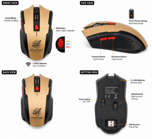 OmnicartGlobal Gaming wireless 2.4G wireless optical mouse (Copy) - Image 2