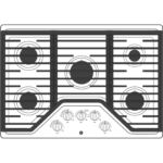 GE 30" Built-In Gas Cooktop JGP5030DLBB - Image 3