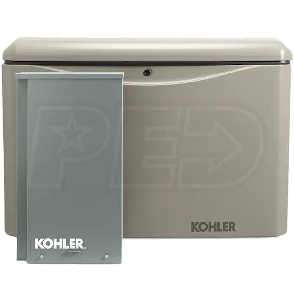 20rcal-200sels_102509_1000_6259b41da6487740ec614055d2d3caed.jpg Kohler 20RCAL-200SELS 20kW Aluminum Standby Generator System (200A Service Disc. w/ Load Shedding) - Image 1