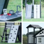 Whispering Point Outdoor Wooden Swing Set with Shipping & Assembly Included - Image 3