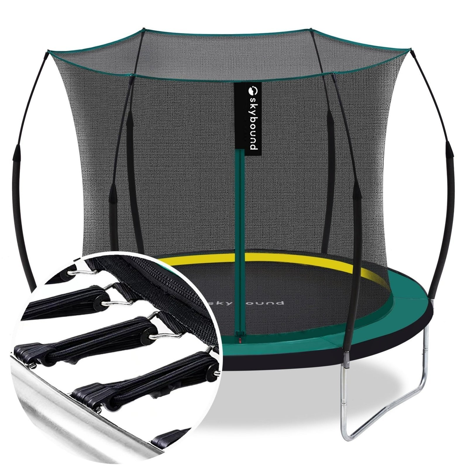 275-2-1.jpg SkyBound 6ft outdoor Trampoline without springs, toddler springless trampoline with net for Kids and Adults, springless Trampoline with Enclosure for Backyard Indoor and Outdoor - Image 1