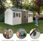 Lifetime 15' x 8' Outdoor Storage Shed - Image 5