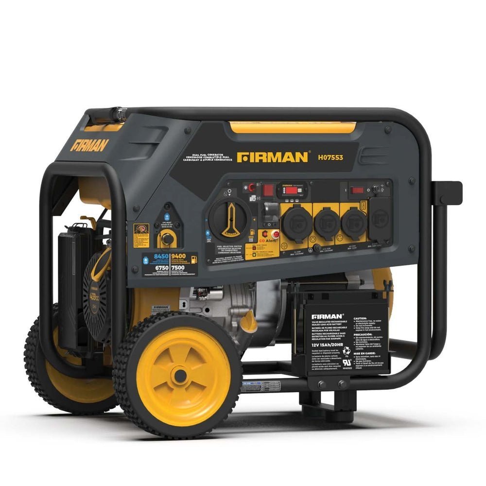 516.jpg Firman H07553 7500W/9400W Dual Fuel Portable Generator - Image 1