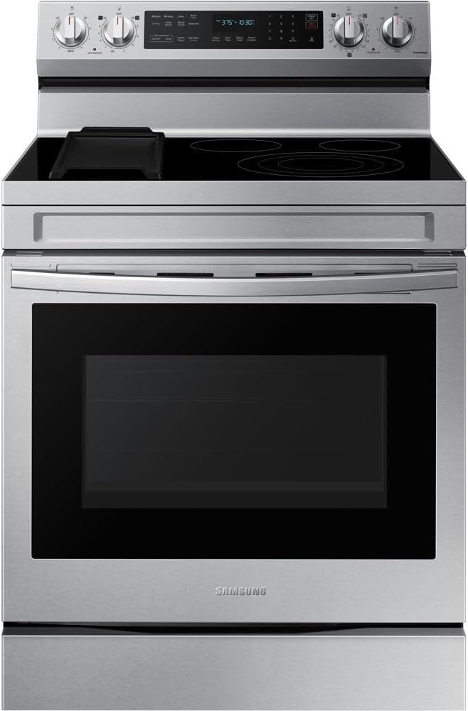 51TRUtp7SwL._AC_SL1000_.jpg Samsung 6.3 cu. ft. Smart Freestanding Electric Range with No-Preheat Air Fry NE63A6711SS - Image 1