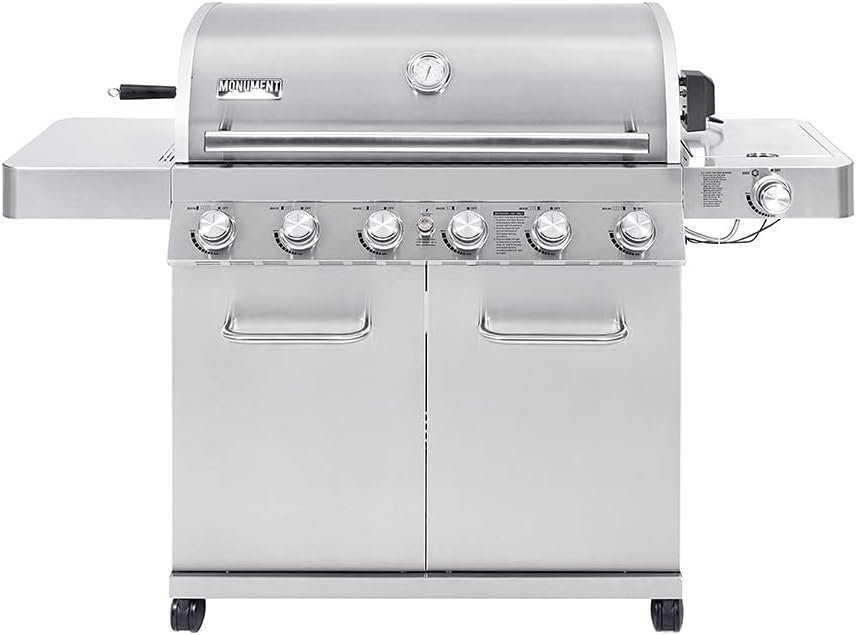 51l26GkL5vS._AC_SL1000_.jpg Monument Grills 6-Burner Propane Gas Grill 77352 - Image 1