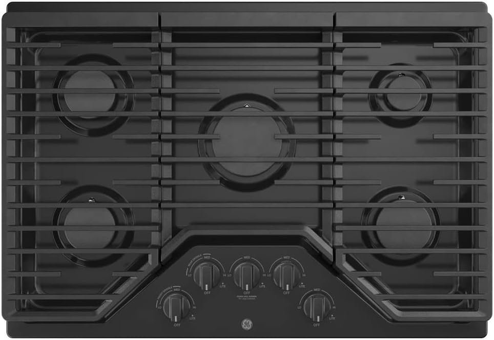 51rhyS6tSqL._AC_SL1000_.jpg GE 30" Built-In Gas Cooktop JGP5030DLBB - Image 1