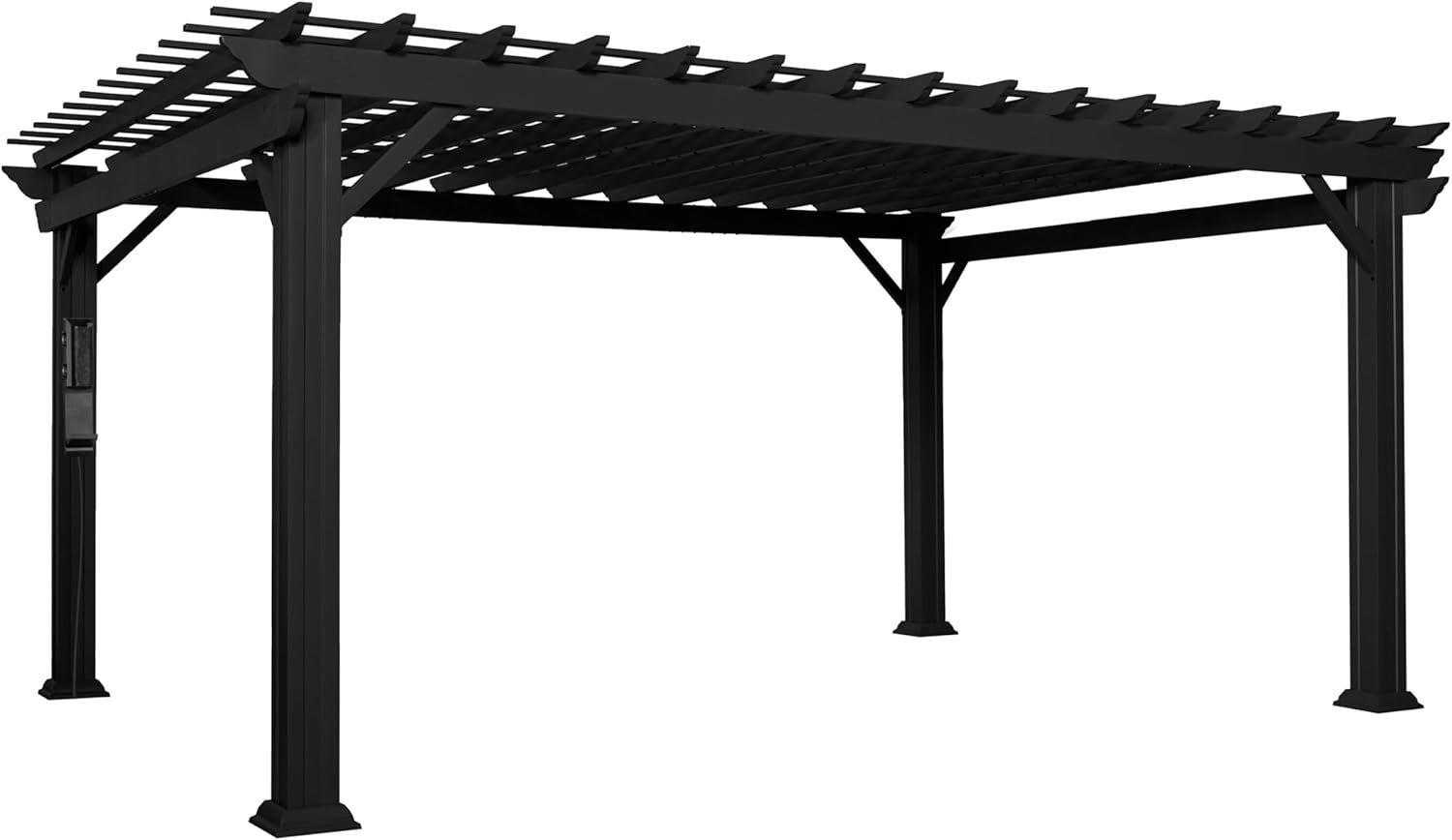 61-l2DcupUL._AC_SL1500_.jpg Stratford Traditional Steel Pergola - Image 1