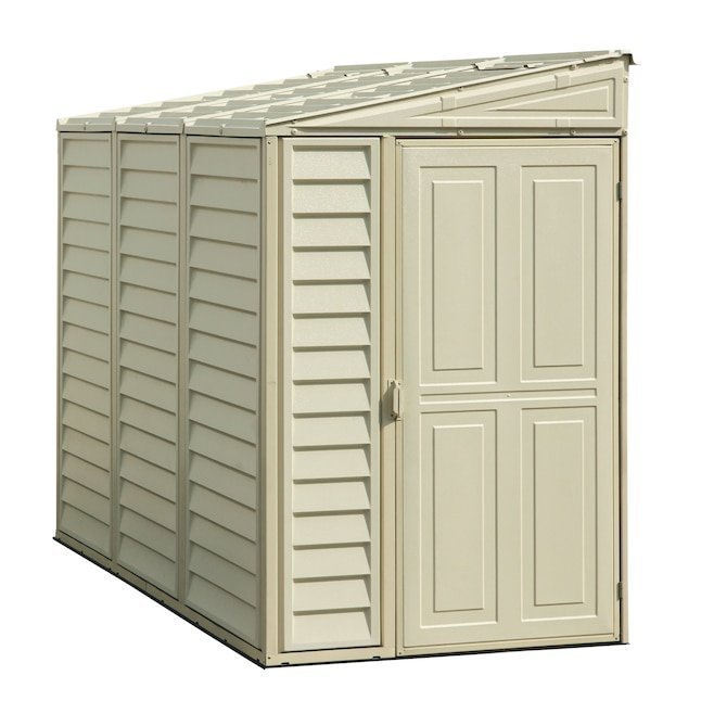 61253311.jpg DuraMax Building Products 4-ft x 8-ft Sidemate Off-white Lean-to Vinyl Storage Shed - Image 1