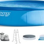 Intex 18' x 48" Inflatable Above Ground Swimming Pool with Ladder, Pump