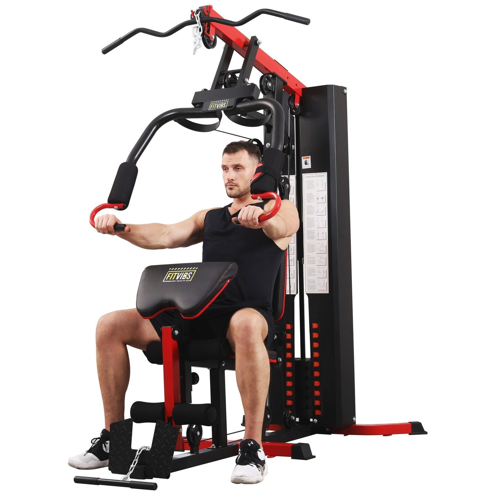 653-2.jpg Fitvids LX750 Multifunctional Full Home Gym System Workout Station - Image 1
