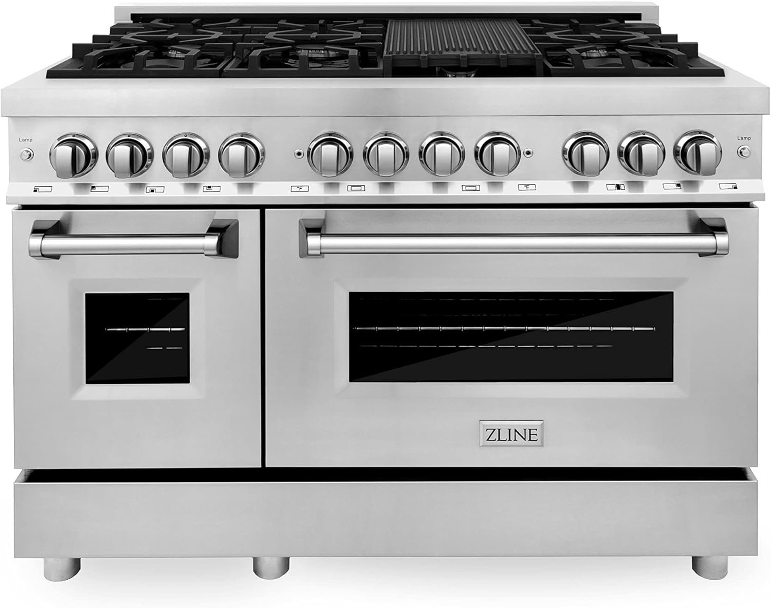 7173TpxKHL._AC_SL1500_.jpg ZLINE 48" Professional Dual Fuel Range - Image 1