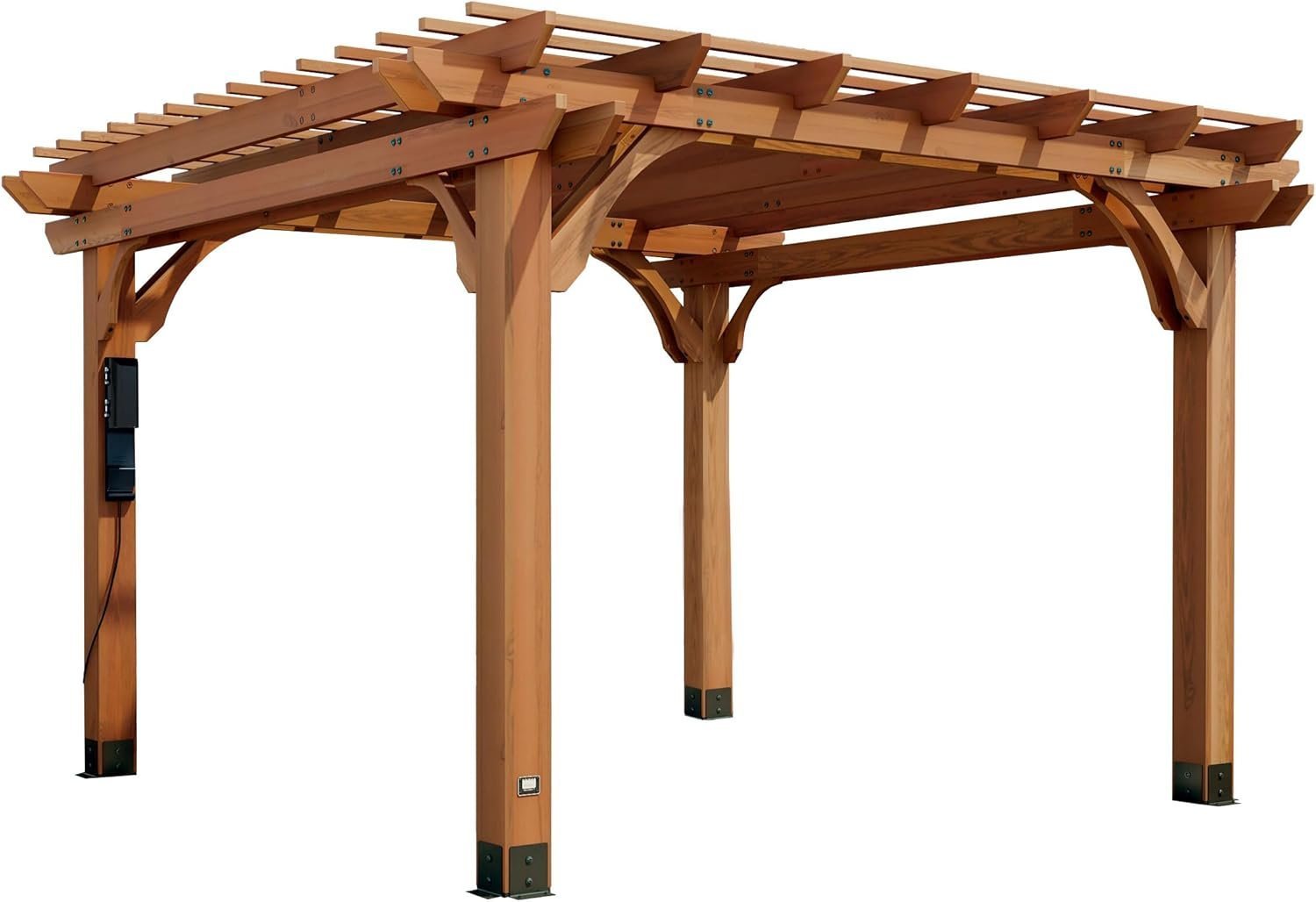 71Fucc70k7L._AC_SL1500_.jpg Backyard Discovery Beaumont Freestanding Pergola 2101579COM - Image 1