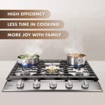 Fotile 30" Tri-Ring Gas Cooktop GLS30501 - Image 2