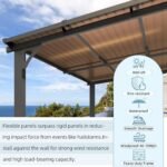 Aecojoy 14x12 ft Aluminum Pergola with Canopy - Image 3