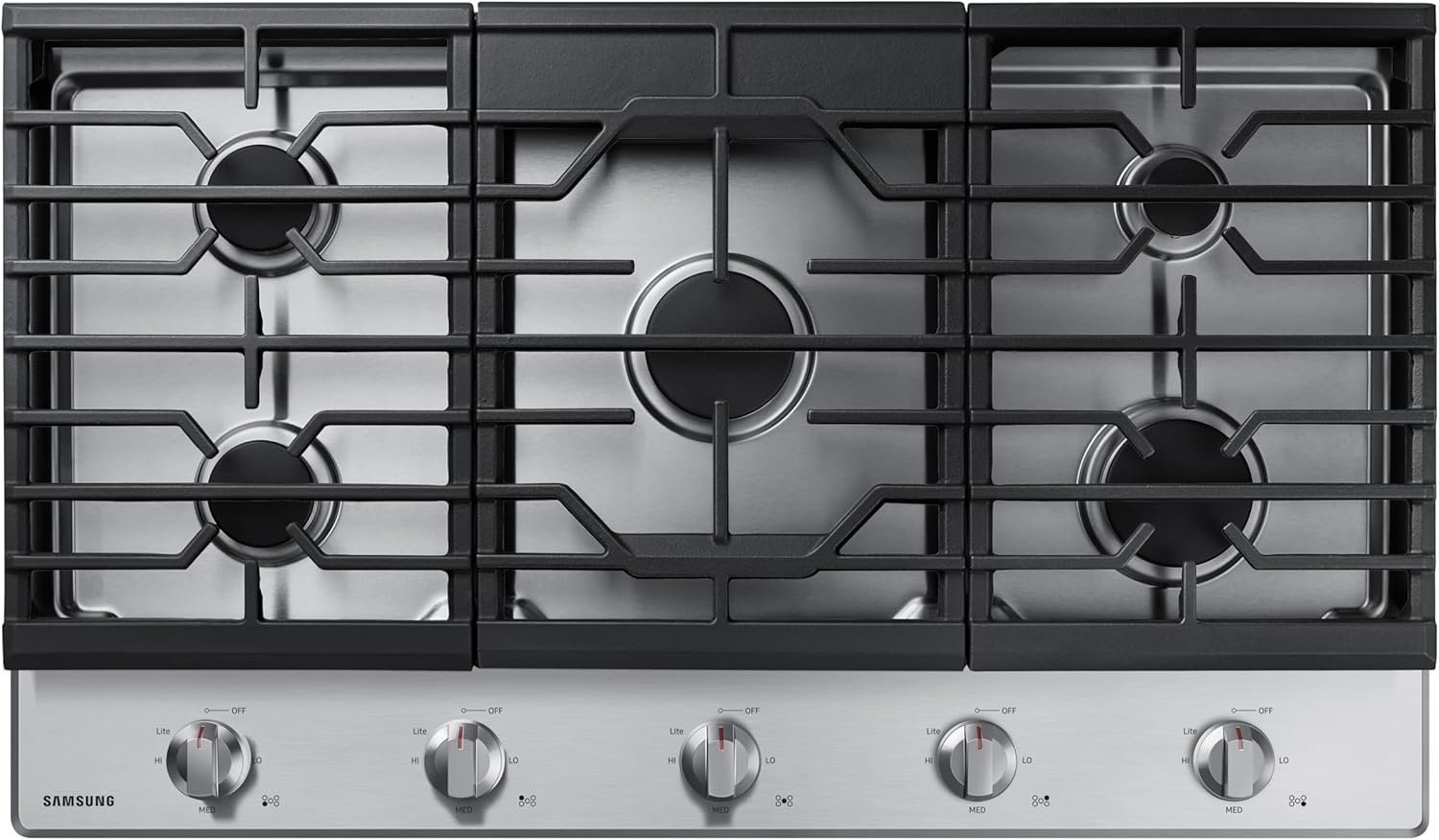71n3KvYP5OL._AC_SL1500_.jpg Samsung 36" Gas Cooktop NA36R5310FS - Image 1