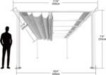 Paragon Outdoor Florence Freestanding Pergola PR100N1 - Image 6