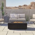 Real Flame Aegean 42" Rectangle Propane Gas Outdoor Fire Table - Image 2