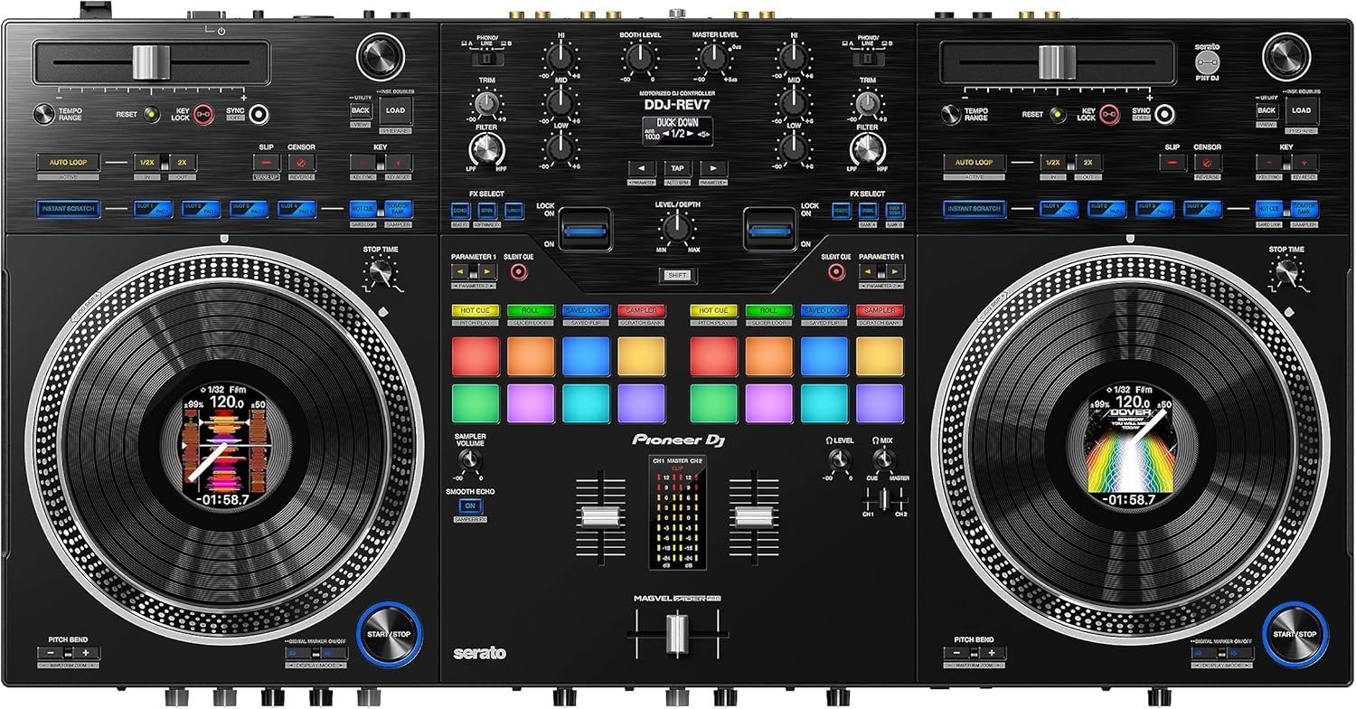 91g59sC3olL._AC_SL1500_.jpg Pioneer DJ DDJ-REV7 DJ Controller - Image 1