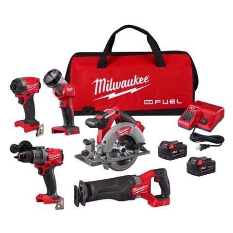 9f37454c-b9c3-4caf-8c32-0bdffc6ea283.jpg Milwaukee M18 FUEL Cordless Brushless 5 Tool Combo Kit - Image 1