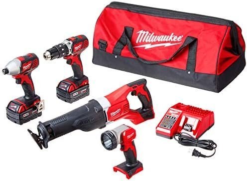B004IZAIUK-0-1756239844478.jpg Milwaukee 2696-24 M18 Cordless Compact Combo Tool Kit - Image 1