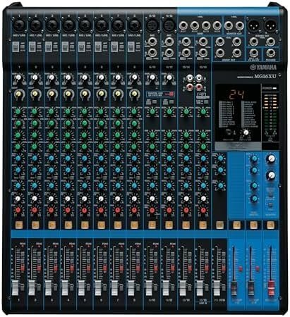 B00I0Q8LIO-0-1756495828896.jpeg Yamaha MG16XU 16-Input 6-Bus Mixer with Effects - Image 1