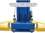 ATLAS Automotive Equipment 9OHSC-SS 2-Post Vehicle Overhead Lift, 11’9” Minimum Ceiling Height, 9,000lb Capacity, Clear Floor, 11'10" Height, 3-Stage Front and 2-Stage Rear Arms, for DIY/Hobbyists - Image 6