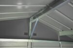 Arrow Select 10' x 12' Outdoor Lockable Steel Storage Shed Building, Charcoal - Image 7