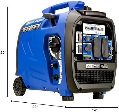 B08Z1FQJ6B-7-1755646826055.jpg DuroMax XP2300iH 2,300-Watt Dual Fuel Portable Digital Inverter Generator - Gas & Propane, RV & Emergency Ready - Image 1