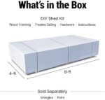 Handy Home Products Rookwood 10x12 Do-It-Yourself Wooden Storage Shed- Does not Include Floor kit, Paint, or Roofing Shingles - Image 10