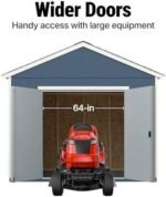 Handy Home Products Rookwood 10x12 Do-It-Yourself Wooden Storage Shed- Does not Include Floor kit, Paint, or Roofing Shingles - Image 5