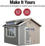 Handy Home Products Windemere 10x12 Do-it-Yourself Wooden Storage Shed with Floor, Beige - Image 5