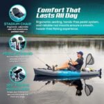 Reel Yaks Raptor Modular Fishing Kayak - 9.5ft Lightweight Sit On Top Kayak for Adults & Youth - Stable & Portable, Ideal Space-Saving Design for Travel - 380lbs Capacity - Image 5