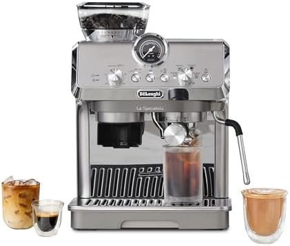 B0CCZQCNLJ-0-1755805134918.jpg De'Longhi La Specialista Arte Evo Espresso Machine - Compact Cold Brew Coffee Maker with Grinder, Milk Steam Wand/Frother & Tamping Tools - Home Barista Kit for Lattes, Cappuccinos, Iced Coffee - Image 1