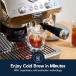 De'Longhi La Specialista Arte Evo Espresso Machine - Compact Cold Brew Coffee Maker with Grinder, Milk Steam Wand/Frother & Tamping Tools - Home Barista Kit for Lattes, Cappuccinos, Iced Coffee - Image 4