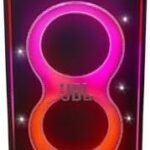 JBL Partybox Ultimate - Multi Purpose Party Speaker, with Wi-fi & Bluetooth Connectivity, Wireless, Lightshow, IPx4 Slashproof, Dual Mic & Guitar Inputs, Handle & Sturdy Wheels, Black