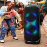 JBL Partybox Ultimate - Multi Purpose Party Speaker, with Wi-fi & Bluetooth Connectivity, Wireless, Lightshow, IPx4 Slashproof, Dual Mic & Guitar Inputs, Handle & Sturdy Wheels, Black - Image 4