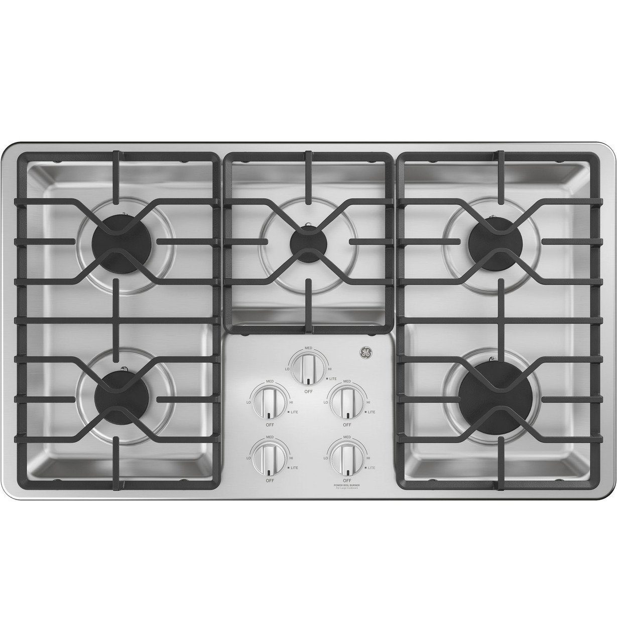 JGP3036SLSS__86460.jpg GE 36" Built-In Gas Cooktop JGP3036SLSS - Image 1
