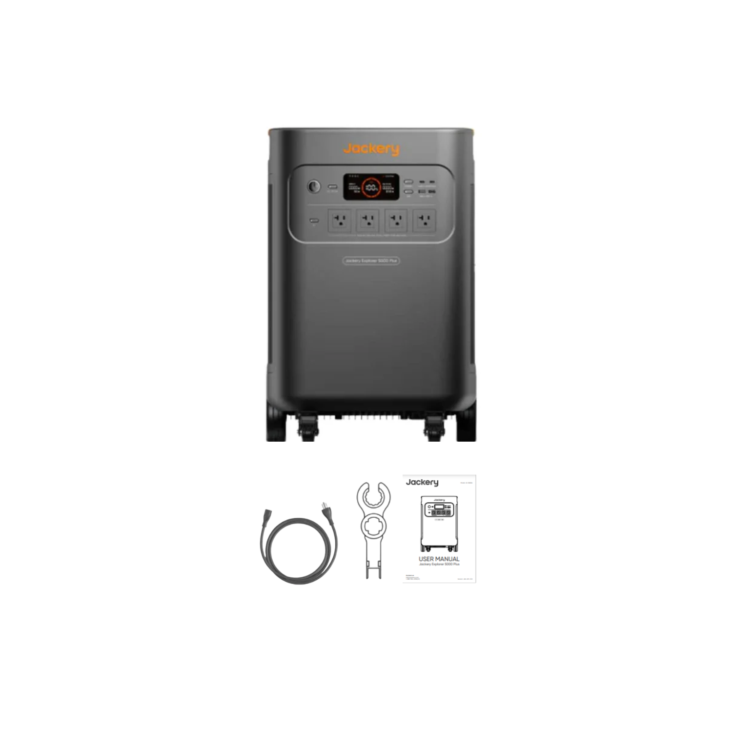 Jackery_Explorer_5000_Plus_Inclusions_1500x1500.png Jackery Explorer 5000 Plus Whole-Home Backup | 5040Wh | 7200W | 4000W Solar Input - Image 1