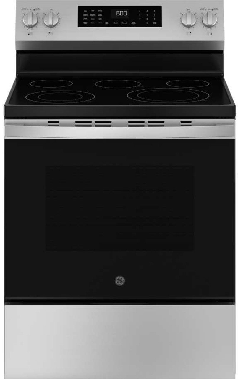 adwda__22282_88256__92517.jpg GE 30" Freestanding Electric Convection Range GRF600AVSS - Image 1