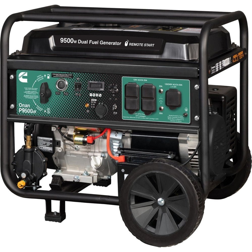 db679706-11cc-4104-af8a-6c58aee46fc3.jpeg Cummins Onan P9500df Dual Fuel Portable Generator - Image 1
