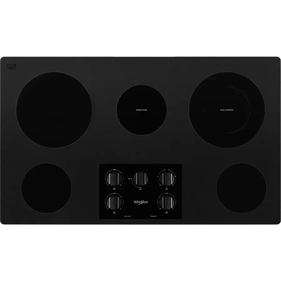 download-20.png Whirlpool 36-Inch Electric Ceramic Glass Cooktop WCE55US6HB - Image 1