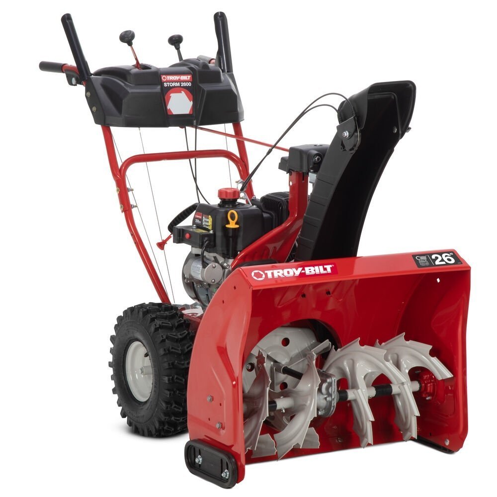 f16a29ec-5ae7-4437-8b90-eb793db50022.jpeg Troy-Bilt Storm 2600 26 in. 208 cc Two-Stage Gas Snow Blower with Electric Start - Image 1