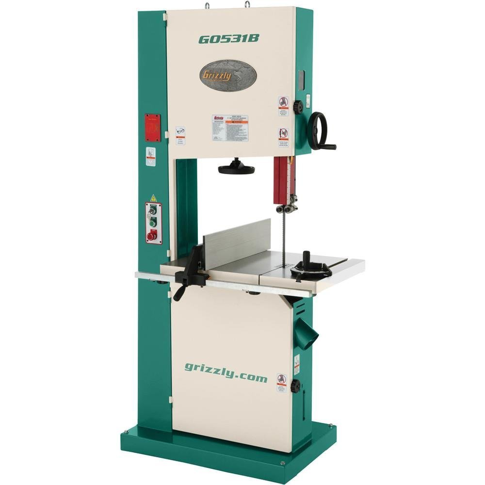 g0531b-e391ce5984bee212abb0a542b5b7d714.jpg Grizzly G0531B - 21" 5 HP Industrial Bandsaw w/ Brake - Image 1