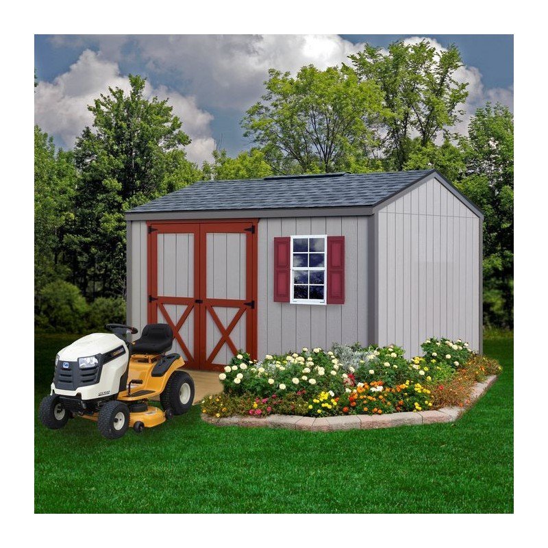 handmade-haven-10x12-gable-eave-door-hhavde12.jpg Best Barns Handmade Haven 10x12 Wood Shed Kit - Gable Roof, Eave Door (HHAVDE12) - Image 1